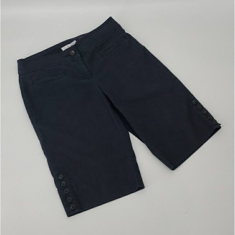 Cabi Bermuda 'Marine' Navy Shorts Size 4 Mid Rise NWT